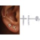 Cross Stud Earrings Sterling Silver Cross Stud Earrings Sterling Silver