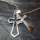 Men's Cross Cutout Stainless Steel Cross Necklace Men's Cross Cutout Stainless Steel Cross Necklace