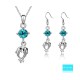 Dolphin Necklace and Earring Set (Blue) Dolphin Necklace and Earring Set (Blue)