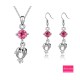 Dolphin Necklace and Earring Set (Pink) Dolphin Necklace and Earring Set (Pink)