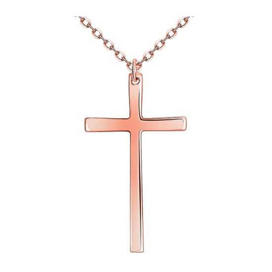 Women's 18K Rose gold/platinum plated cross Women's 18K Rose gold/platinum plated cross