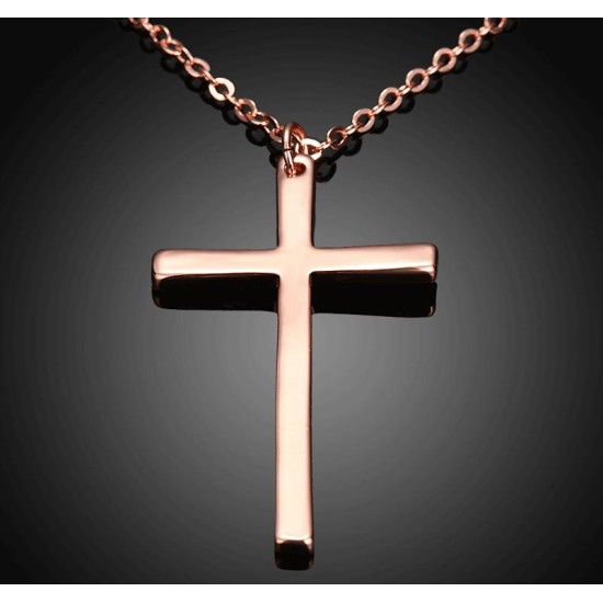 Women's 18K Rose gold/platinum plated cross Women's 18K Rose gold/platinum plated cross