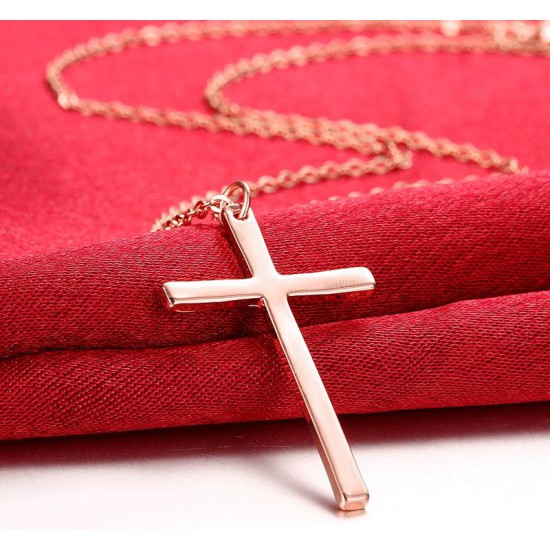 Women's 18K Rose gold/platinum plated cross Women's 18K Rose gold/platinum plated cross