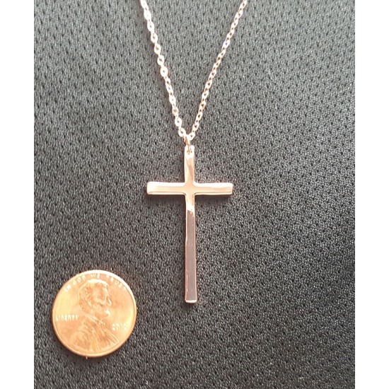 Women's 18K Rose gold/platinum plated cross Women's 18K Rose gold/platinum plated cross